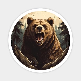 Roaring Bear Magnet